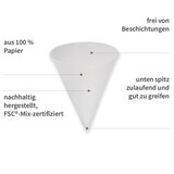 thumbnail of Spitzbecher für Wasserspender aus Papier 200 Stück 100 ml FSC®-Mix-Zertifiziert