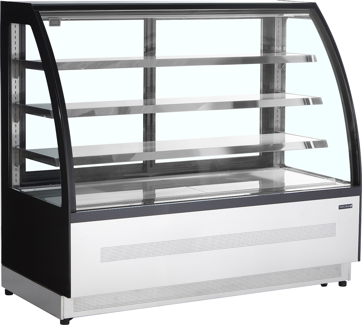 TEFCOLD Display-Backwarentheke LPD1500C/BLACK 418l Edelstahl / Glas