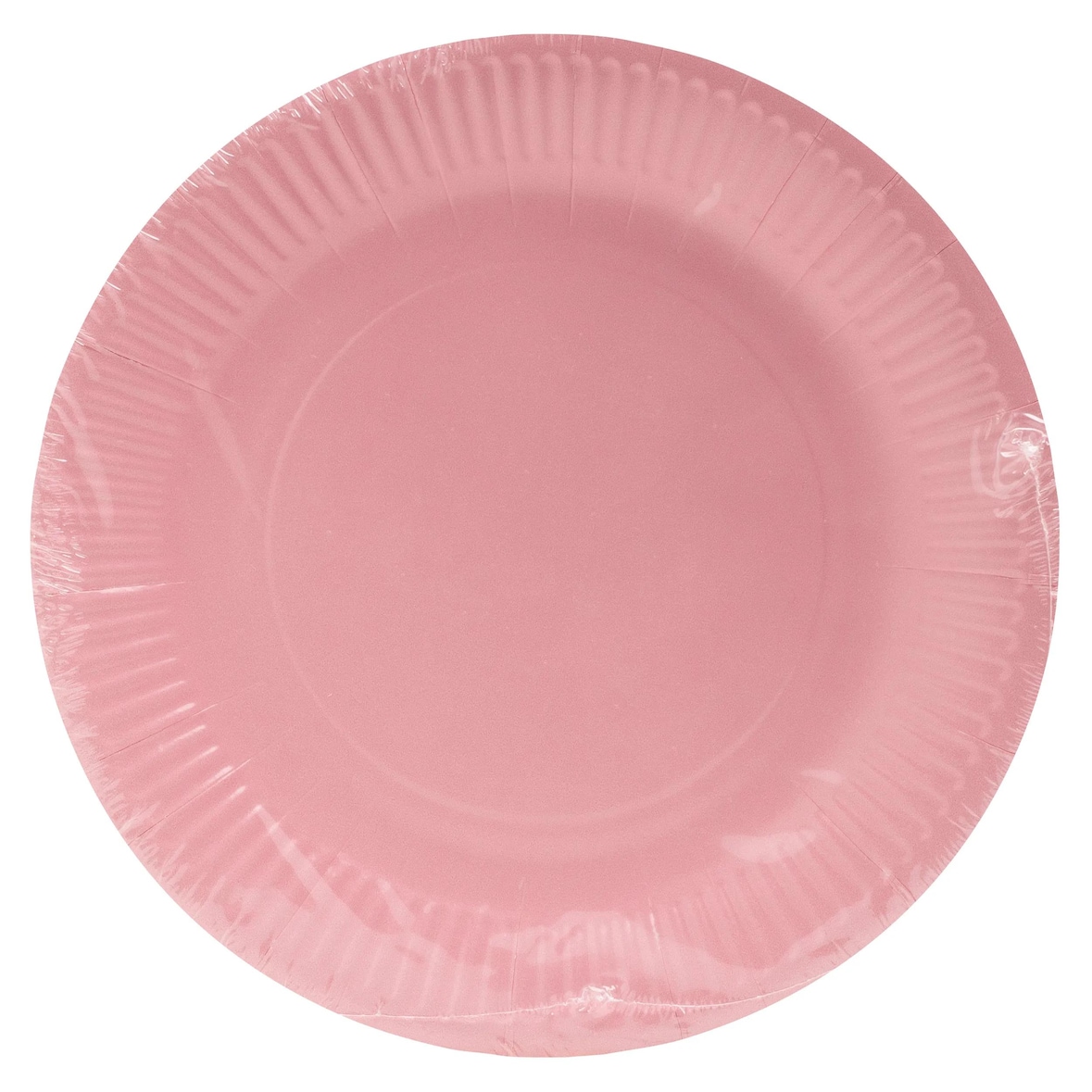 ProNappe - Piatti di carta "zero plastica", rotondo Ø 23cm - Colore rosa cipria - 500 pezzi