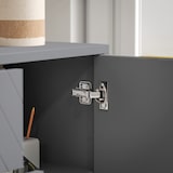 thumbnail of HOMCOM aparador moderno aparador para salón con 3 cajones 2 puertas y estante ajustable mueble auxiliar para salón antivuelco 120x40x76 cm gris