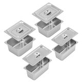 thumbnail of Helloshop26 - Bain-marie 6000W 2 x GN 1/2 2 x GN 1/3 kraan onderkast (80 x 73 cm) roestvrij staal 14_0008296