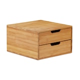 thumbnail of Relaxdays Schubladenbox Bambus, Schubladen Organizer, natürliche Optik, Tischorganizer Büro, HBT: 18 x 30 x 31 cm, natur