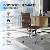 thumbnail of Björn&Schiller Bodenschutzmatte, Grau 100 x 120 cm Schreibtischunterlage, Rutschfeste Stuhlunterlage, Stärke: 4,5 mm