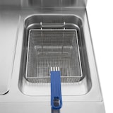 thumbnail of Romux® Friteuse À Gaz Butane Professionnelle 14+14 Litres Double de Table avec Minisit | Friteuse en Acier Inox avec Robinet de Vidange 12000 W