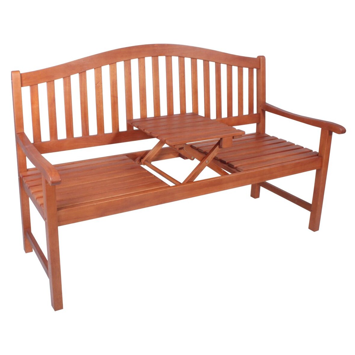 Bank Gartenbank Holzbank Parkbank Garten mit hochklappbarem Tisch Holz