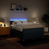 thumbnail of vidaXL Boxspringbett mit Matratze Blau 140x190 cm Stoff