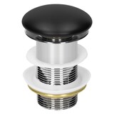 thumbnail of ML-Design Waschbecken Keramik Schwarz 55x42x14 cm oval, mit Ablaufgarnitur, modernes Aufsatzwaschbecken für Bad & Gäste-WC