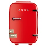 thumbnail of Nevera Mini EVVO F4R Retro, 4 L, Rojo, Refrigeración, Bajo consumo y mantenimiento de calor
