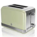 thumbnail of SWAN ST19010GN Retro Torradeira de Pão em Fatias Largas 2 Fatias, 3 Funções 6 Níveis de Tosta, Vintage, Verde, 800W