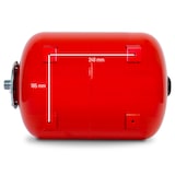 thumbnail of EBERTH Ausdehnungsgefäß 50L, 6 bar, Druckkessel, 1" Anschluss, für Hauswasserwerk, Brunnenpumpe, lackierter Stahl, Horizontal, 0,9mm Wandstärke