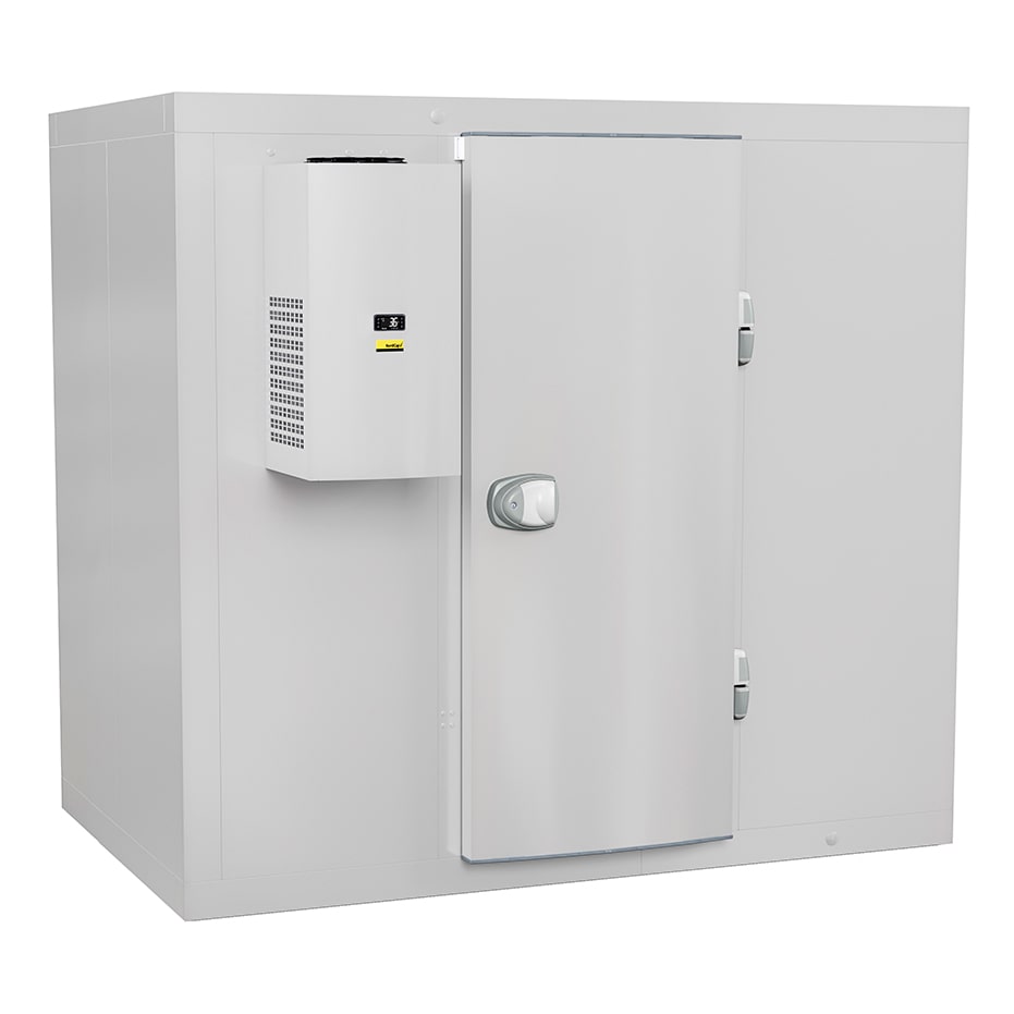 NORDCAP Kühlzelle mit Paneelboden Z 170-170 + Aggregat, RAL 9006 (Weißaluminium)
