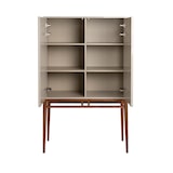 thumbnail of Angel Cerdá  Grijze vitrinekast met walnoten poten 3073C