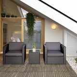 thumbnail of Outsunny Set Mobili da Giardino Rattan PE,2 Poltrone Tavolino Cuscini