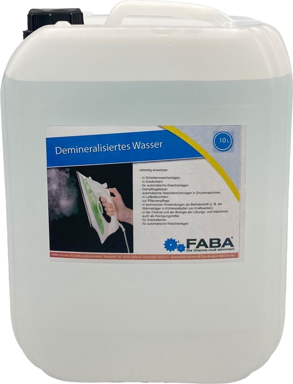 Demineralisiertes Wasser 10 Liter Kanister