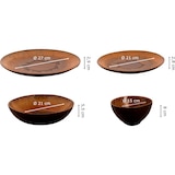 thumbnail of Palmer Serviesset Cecil Stoneware 6-persoons 24-delig Bruin