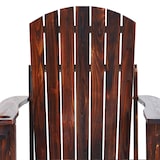 thumbnail of Silla Adirondack de madera silla de jardín con reposabrazos y respaldo alto para terraza balcón exterior 72x95x93 cm marrón