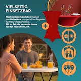 thumbnail of CASARIA® Stehtisch mit Husse Bordeaux-Rot 72 cm  Set
