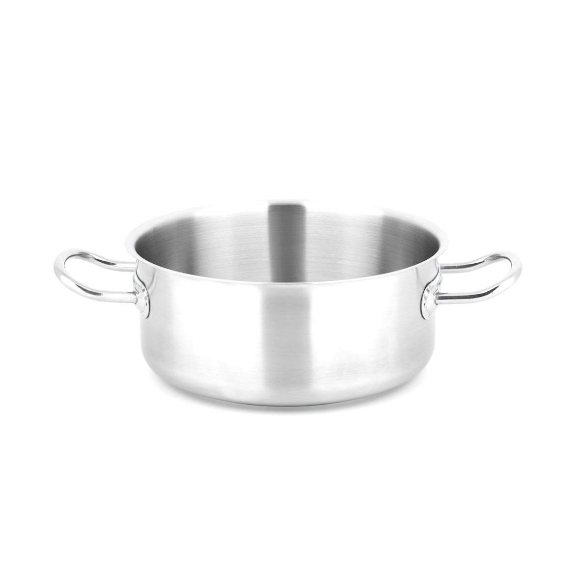 METRO PROFESSIONAL Pan, roestvrij staal, Ø 24 cm, 4.1 L, hoogte: 10 cm, inductie