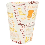 thumbnail of Garcia de Pou 100 Unità - Bicchiere Per Fritti Aperto 'Parole' 9 Oz - 270 Ml 220 + 18Pe G/M2 Ø7X10,5 Cm Bianco Cartone