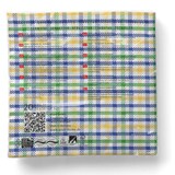 thumbnail of Sovie HOME Serviette Emil in Blau aus Tissue 33 x 33 cm, 20 Stück - Karo Muster Streifen Kariert