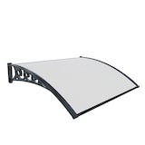 thumbnail of Pensilina Per Copertura In Policarbonato Alveolare Tettoia Modulabile Per Esterno Porte Balcone Finestre Elegante Resistente Trasparente 60 x 100 cm