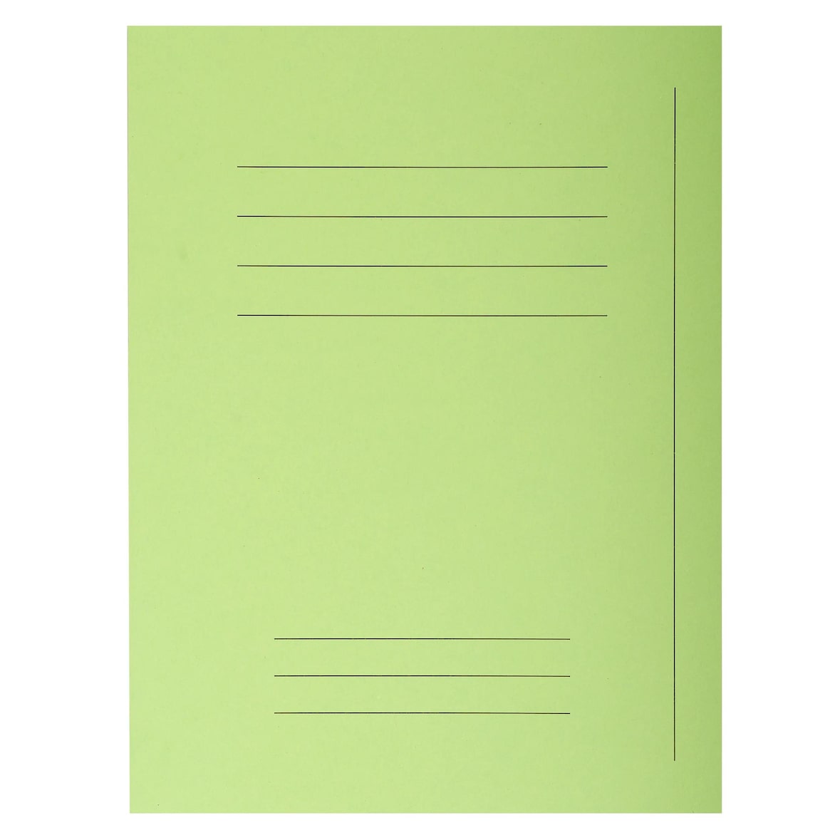 Exacompta 435013E 5x 50er Packung Aktendeckeln mit Beschriftungsfeld aus Recycling Karton 220g Forever, für Format DIN A4 - grün
