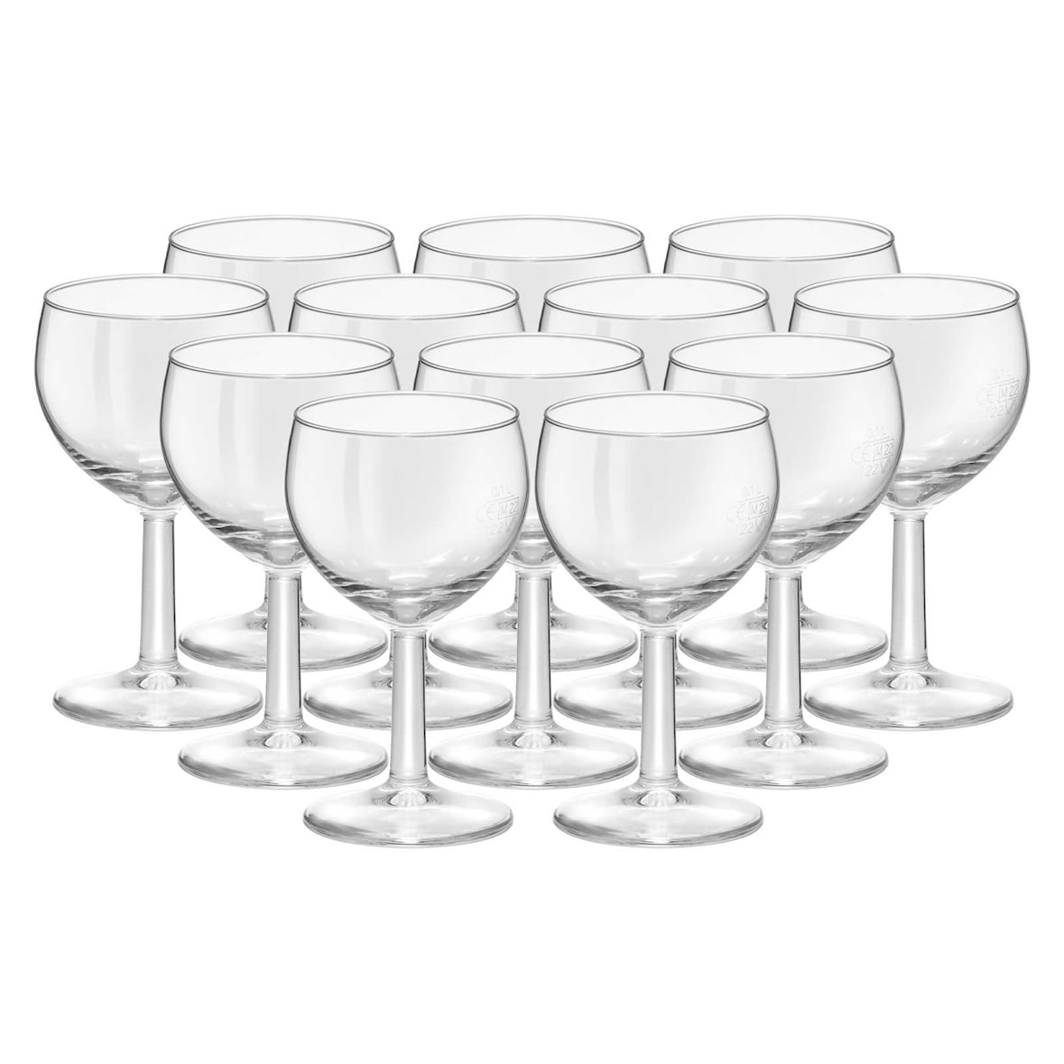 Van Well Ballon Profi Weinglas 0,1 l geeicht 12er Set