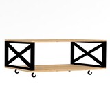 thumbnail of WellHome - Mesa lateral Aglomerado revestido a melamina na cor Castanho Pinho 98x60x33,6cm