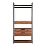 thumbnail of Helloshop26 - Set aus 2 Kleiderständern mit 4 Schubladen Schwarznuss-Optik 03_0009376