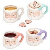thumbnail of 6x Kaffeebecher Nikolaus 280ml 4 Farben Glühwein Pastell Weihnachten Pott Tasse