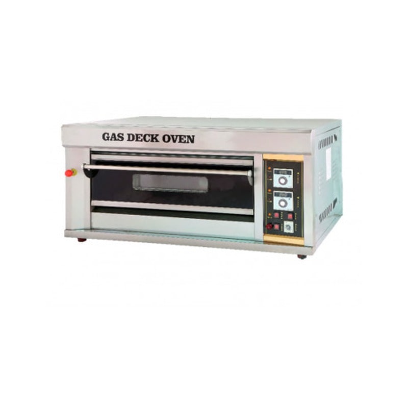 Maquimport - Horno a gas de pizza con capacidad para 4 pizzas (Ø26 cm)