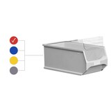 thumbnail of PROREGAL 10x Rote Sichtlagerbox 4.1 mit Griffstange & Abdeckung | HxBxT 15x20x35cm | 7,2 Liter | Sichtlagerbehälter, Sichtlagerkasten
