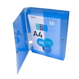 thumbnail of Exacompta 59982E 5x Archivbox mit Druckknopf aus PP 700µ, Rücken 40mm, 25x33cm für DIN A4 - Kreacover - Blau