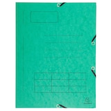 thumbnail of Exacompta 55360E 50x Elastomap met 3 kleppen, glanskarton 355g/m², bedrukte omslag met lijnen, 24x32 cm voor formaat A4, geassorteerde kleuren