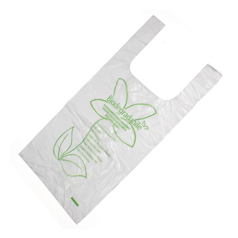 DayBays 15000 Stk. Bio Knotenbeutel auf Rolle 5 Kg 22+12x47 cm  Biodegradable HDPE  Transparent Extra Stark