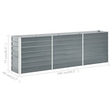 thumbnail of vidaXL Hochbeet Verzinkter Stahl 240x40x77 cm Grau