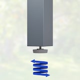 thumbnail of Alu Gartentisch 150x90x75cm silber