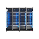 thumbnail of Gasfrit - Armario expositor para bebidas refrigerado 4 puerta gran capacidad 2240 x 635 x 1990 mm 2000 litros,  Luz led multicolor