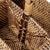 thumbnail of Bazar Bizar Bestekhouder van rotan 18x18x29 cm naturel bruin