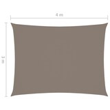 thumbnail of vidaXL Sonnensegel Oxford-Gewebe Rechteckig 3x4 m Taupe