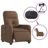 thumbnail of vidaXL Massagesessel Elektrisch Braun Stoff