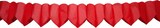 thumbnail of Herzgirlande rot 6 m Papier