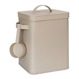 thumbnail of Relaxdays Metallbox, 6,5 L Aufbewahrungsbox mit Dosierhilfe, Tierfutter & Kaffee, luftdicht, Waschpulverdose, beige