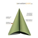 thumbnail of Softpoint Serviette in Oliv, 1/4-Falz, 40 x 40 cm, 50 Stück - Mank
