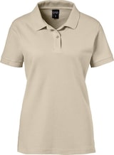 Ein hellbraunes Poloshirt für Damen.