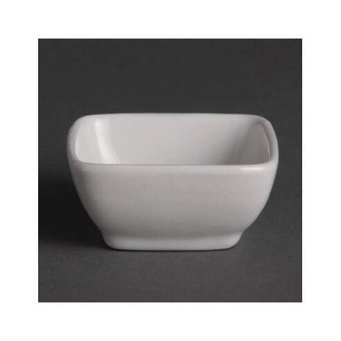 Olympia Whiteware quadratische Amuseschälchen 6cm