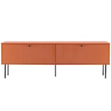 thumbnail of 2-deurs TV-meubel in staal en MDF, melamine afwerking, 150 cm, oranje