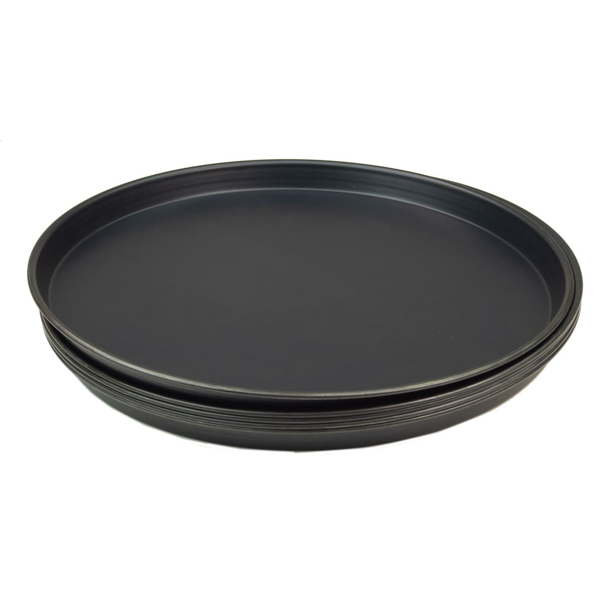 5 Stück Pizzablech rund aus Blaublech Ø 40cm schwere Profiqualität