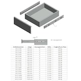 thumbnail of Teleskopauszug Vollauszug 100kg belastbar 1 Paar Schubladenauszüge Stahl 500mm