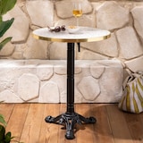 thumbnail of Tischplatte rund Terrazzo mit goldener Umreifung 60 cm Montmartre - Oviala